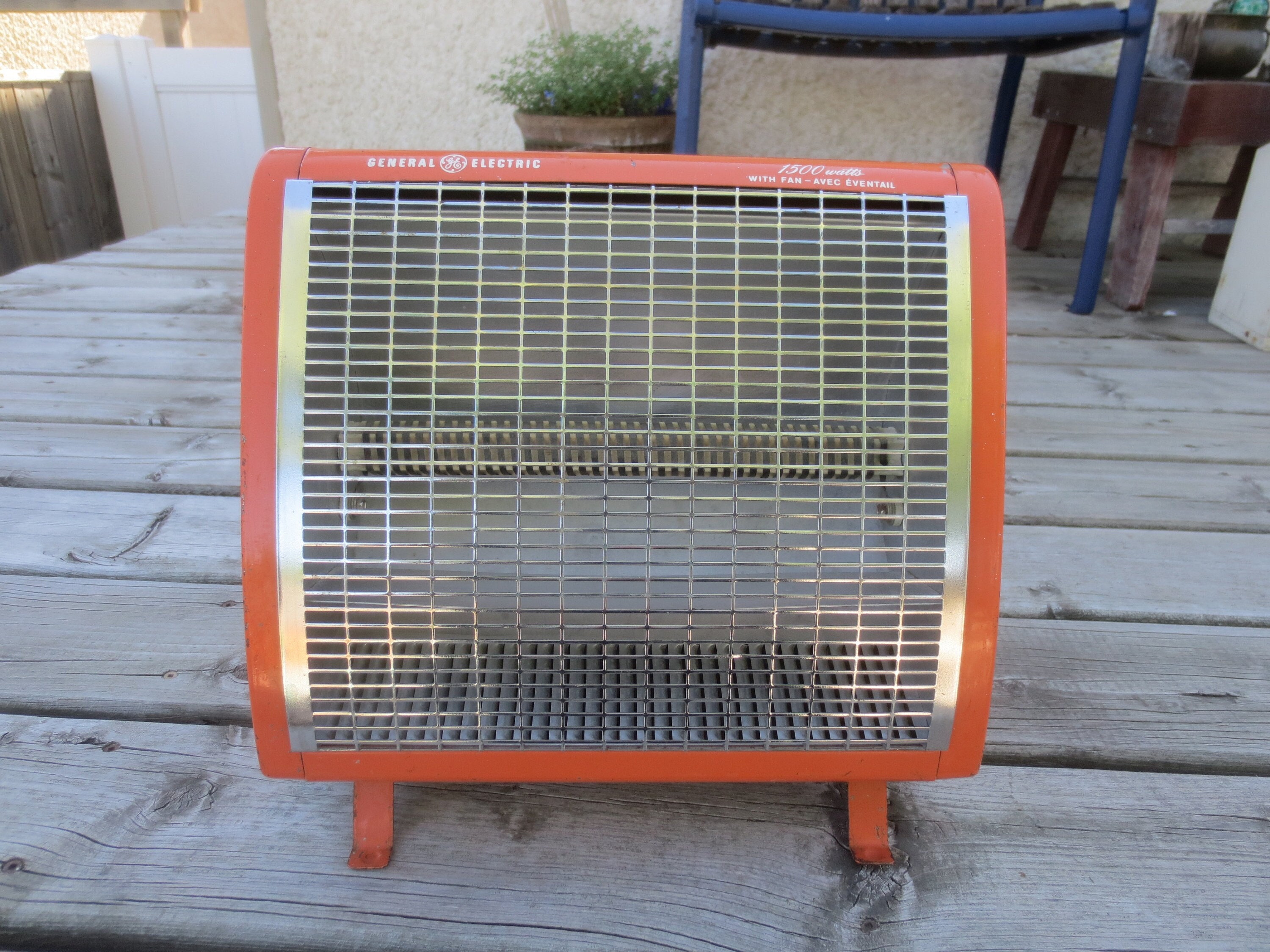Vintage Mid Century General Electric GE 1500 Radiant Orange - Etsy