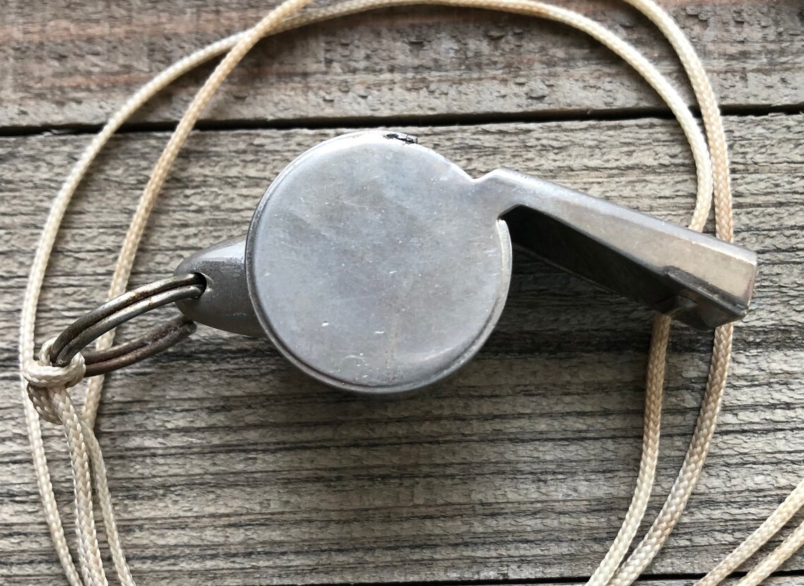 Vintage Olympia Brass Whistle / Coach Whistle / Marching Band Etsy