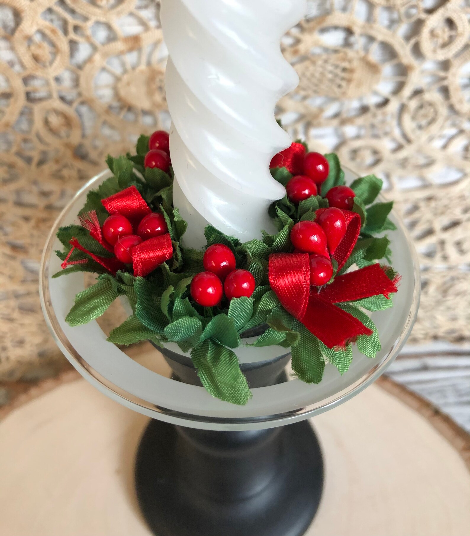 Vintage Swedish Candle Ring Set / Christmas Candle Ring Etsy