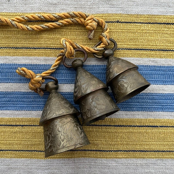 Vintage Brass Bell Garland Etsy