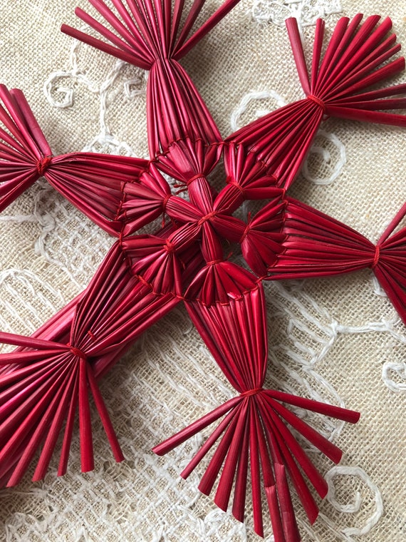 Vintage IKEA Straw Christmas Tree Topper / Scandinavian Etsy