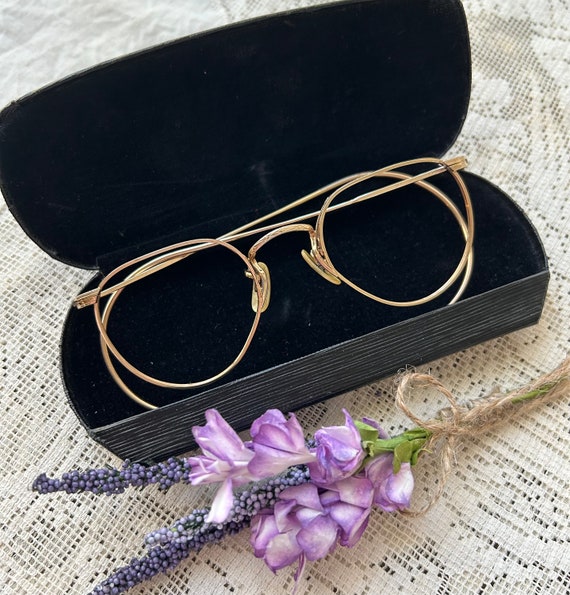 Antique ArtCraft Child Eye Glass Frames / Gold Fil