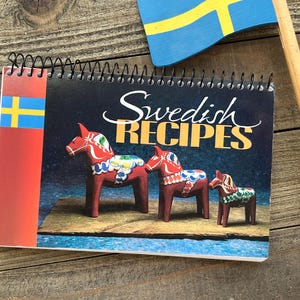 Vintage 1994 “Swedish Recipes” Cookbook / Scandinavian Ethnic Cooking / Skandisk Inc