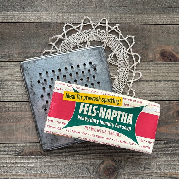 Vintage NOS Fels Naptha Bar Soap / Laundry Soap Grater / Fels Naptha  Laundry Soap