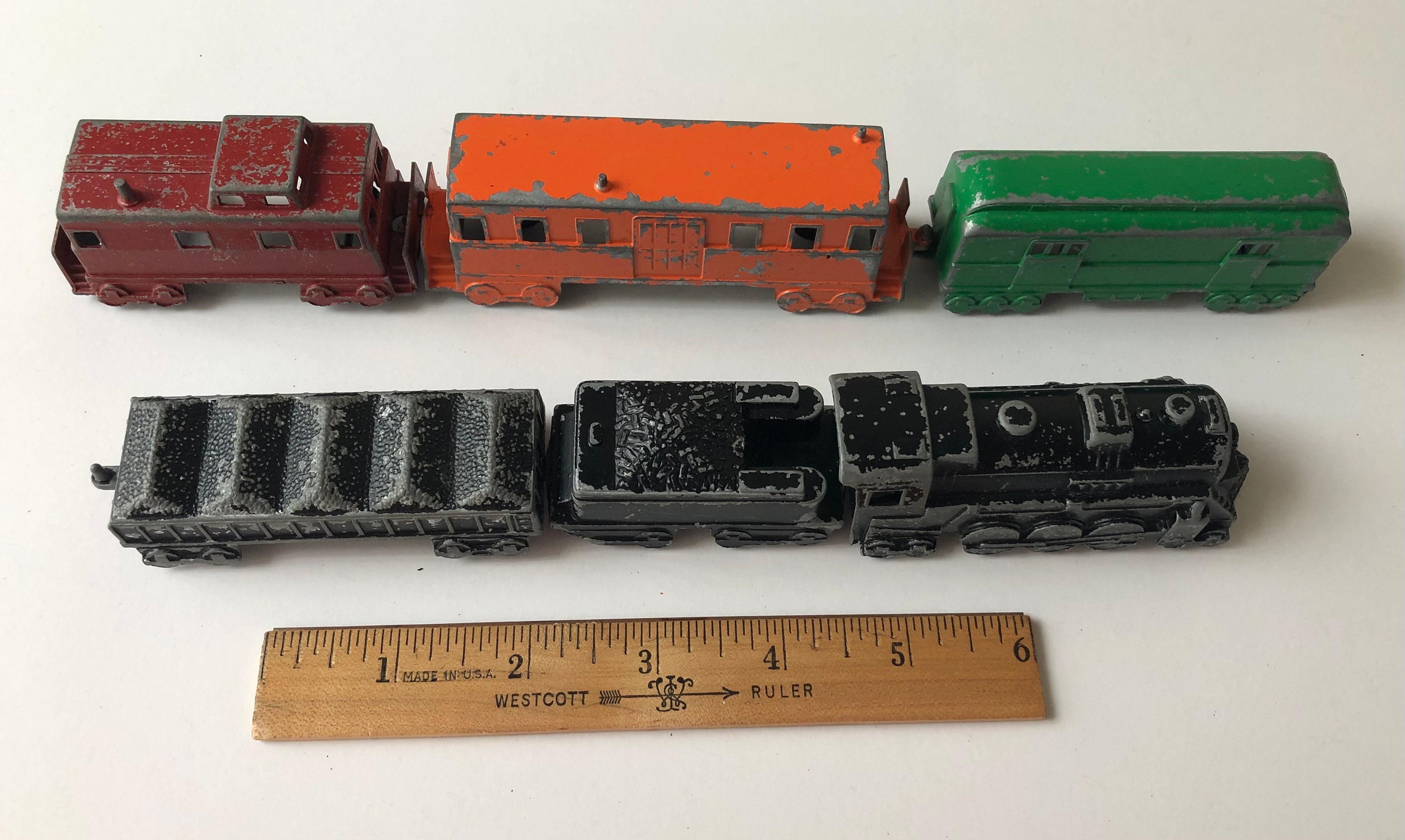 Vintage Midgetoy Die Cast Train Set / Rockford Illinois / Etsy