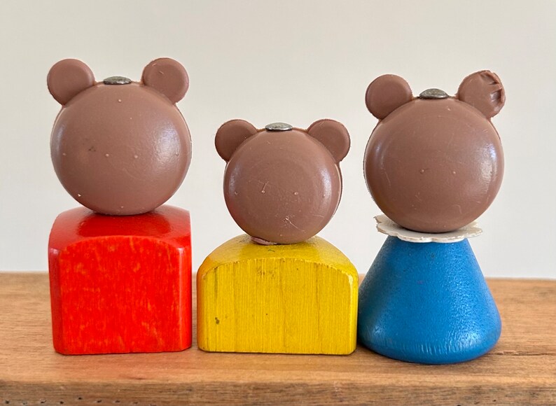 Vintage Fisher Price Little People Set / 1967 the Three Bears Etsy