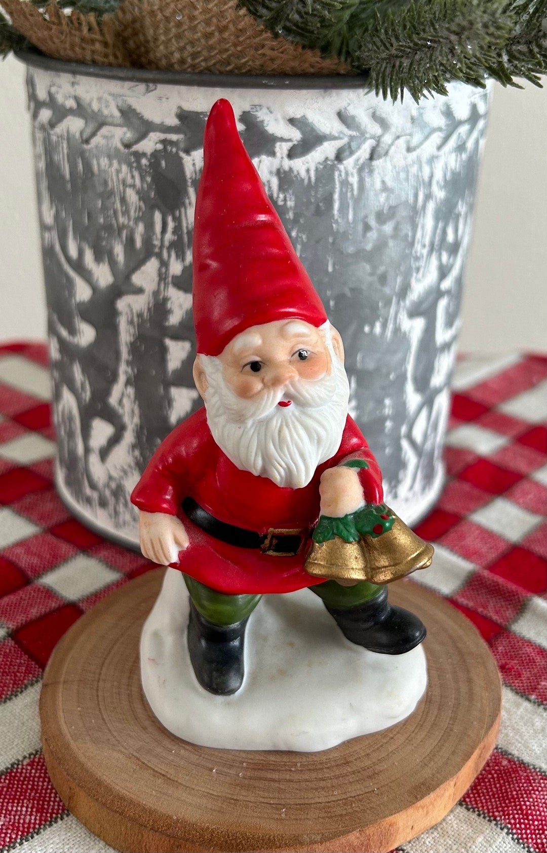 Vintage Ceramic Gnome Figurine / Scandinavian Tompten Etsy