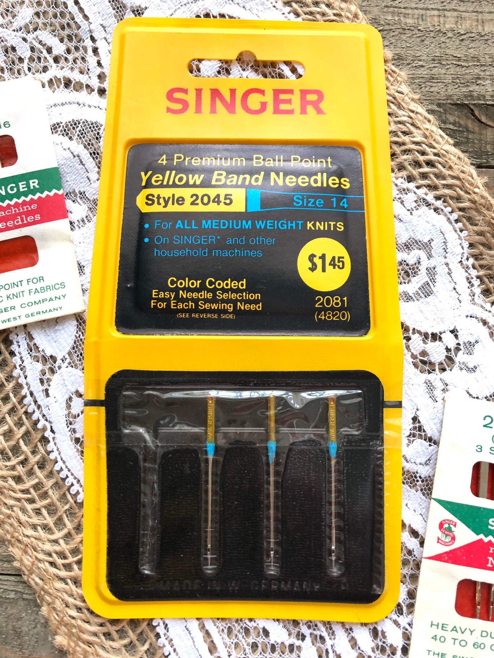 Vintage Singer Sewing Machine Needle Lot / Vintage Advertising Etsy