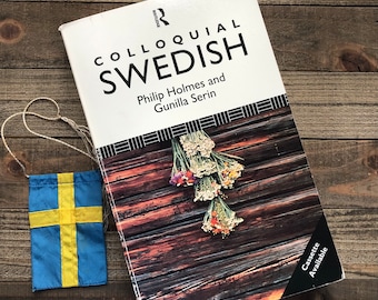 1993 “Colloquial Swedish” Book / Swedish Language Study Guide / Softcover