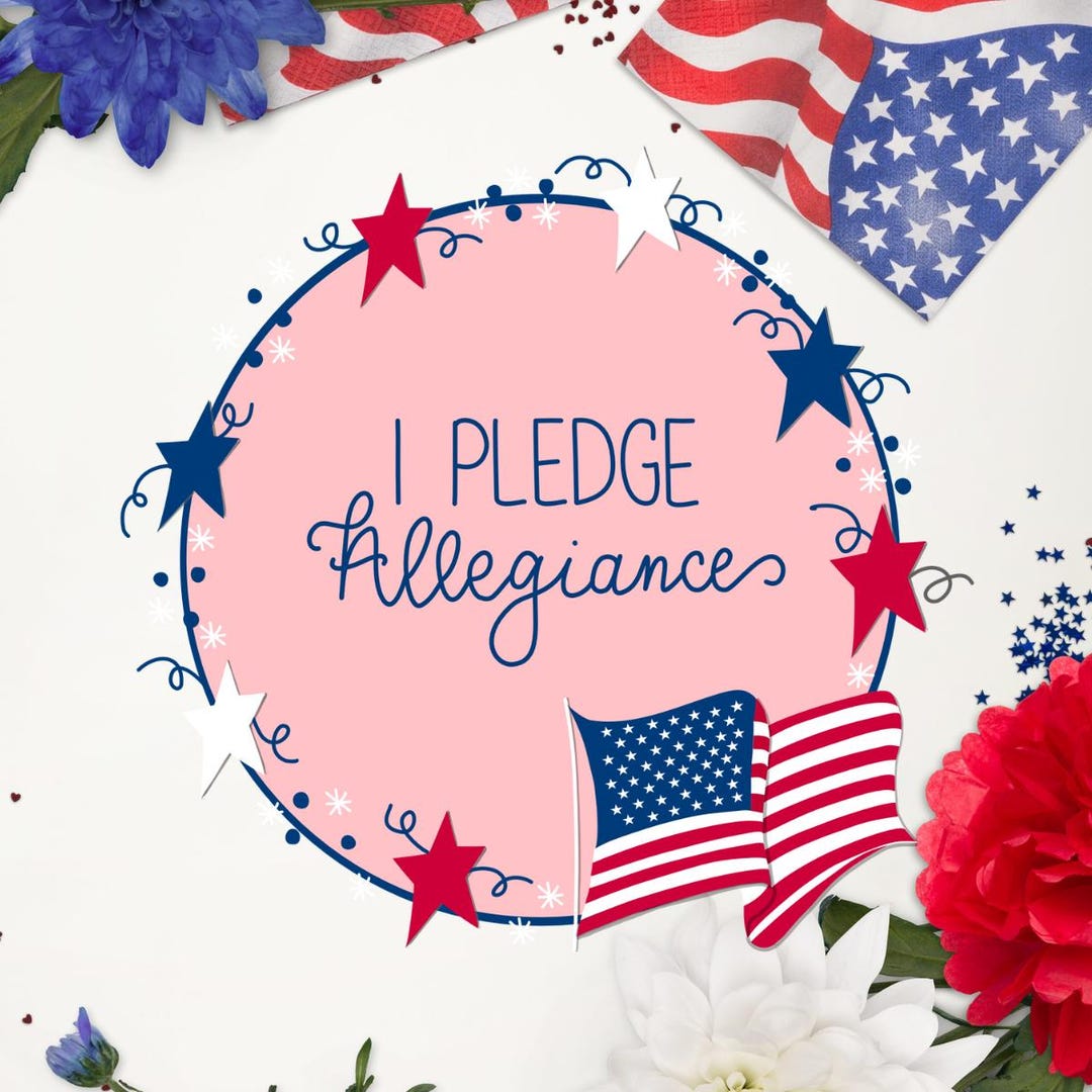 I Pledge Allegiance Sticker | Inspirational Stickers | Patriotic ...