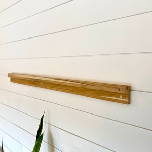 Teak Surfboard Fin Display Rack - 4 Fin Wall Mount - Etsy