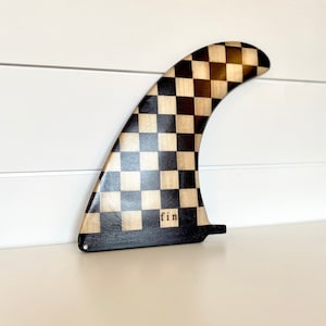 Wood Surfboard Fin- &quot;Chess”