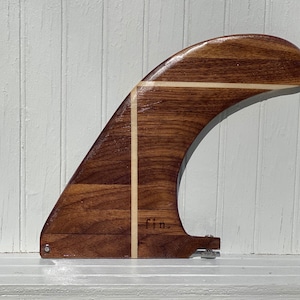 Wood Surfboard Fin- &quot;Cocoa”