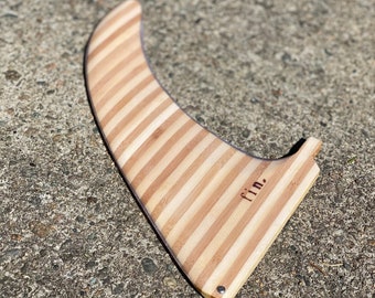 Wood Surfboard Fin - "The Slicer”