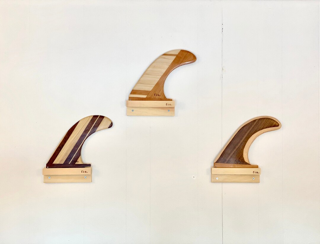 Surfboard Fin Display Racks 3 Fins Wall Mount Etsy