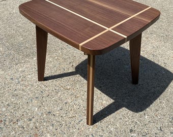 Walnut and Maple End Table