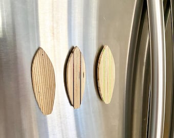 Wood Surfboard Magnet - Shortboard