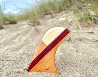 Wood Surfboard Fin - "Gansett”