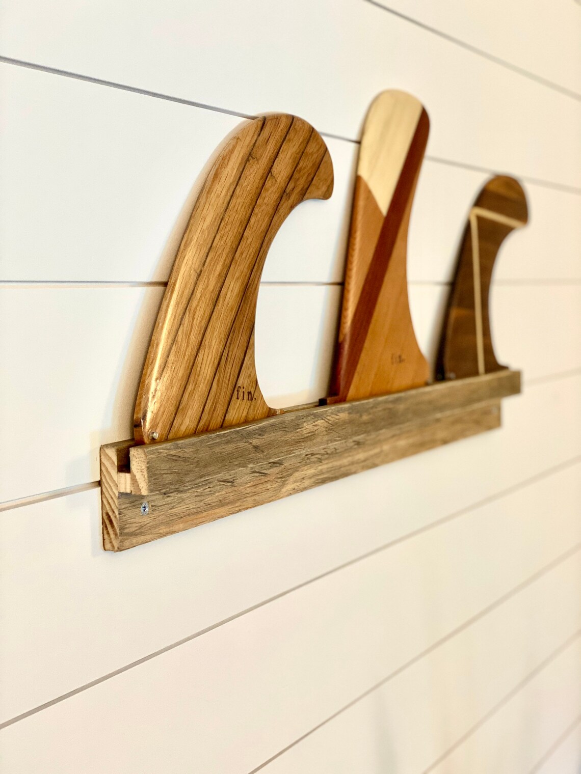 Surfboard Fin Display Stand 3 Fin Wall Mount Etsy
