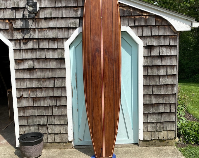Featured listing image: Customized Wood Surfboard