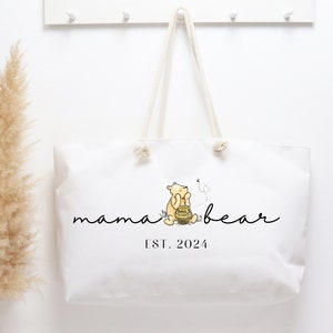 Mama Bear Bag 2025 Winnie the Pooh Bag for Mom Custom Year Gift Mom to be Pooh Gift Mom Bag Mama Pooh Bear Birthday Gift New Mom 2025