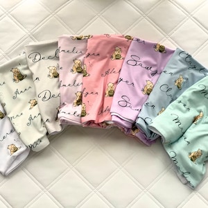 Winnie Pooh Baby Swaddle Soft Baby Blanket Classic Pooh Newborn Gift Pooh Bear Swaddle Delivery Blanket Custom Baby Name Swaddle Pooh Bear