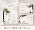 Classic Winnie the Pooh Baby Shower Invitations Vintage Pooh Invite Winnie the Pooh Baby Shower Bundle Pooh Bear Baby Shower Decorations
