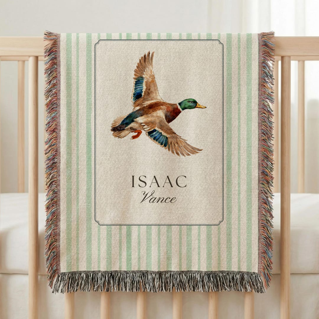 Mallard Duck Blanket Mallard Nursery Theme Blanket Mallard Duck Bbay ...