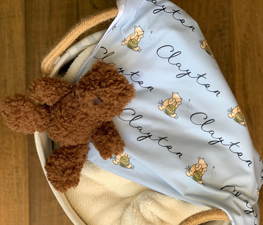 Baby Swaddle With Name Baby Boy Swaddle Blue Nursery Swaddle Newborn