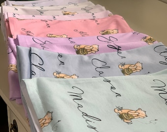 Winnie Pooh Baby Swaddle Soft Baby Blanket Classic Pooh Newborn Gift Pooh Bear Swaddle Receiving Blanket Custom Baby Name Swaddle Pooh Bear