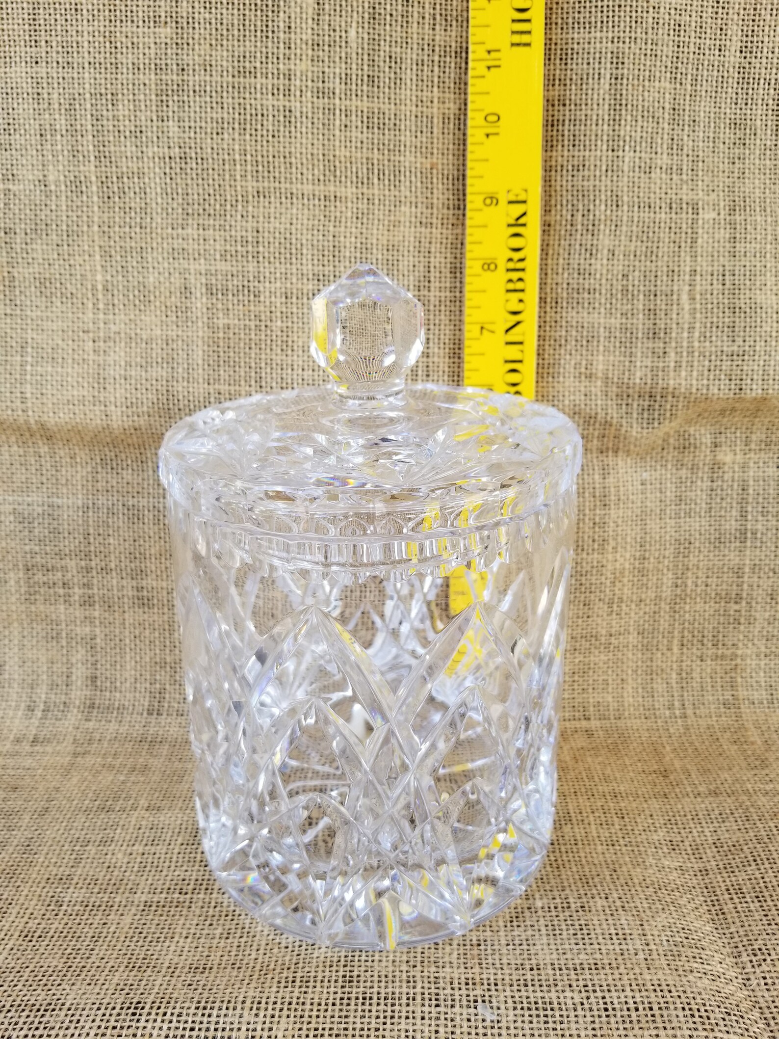 Crystal Candy Jar with Lid Crystal Biscuit Jar Crystal Etsy
