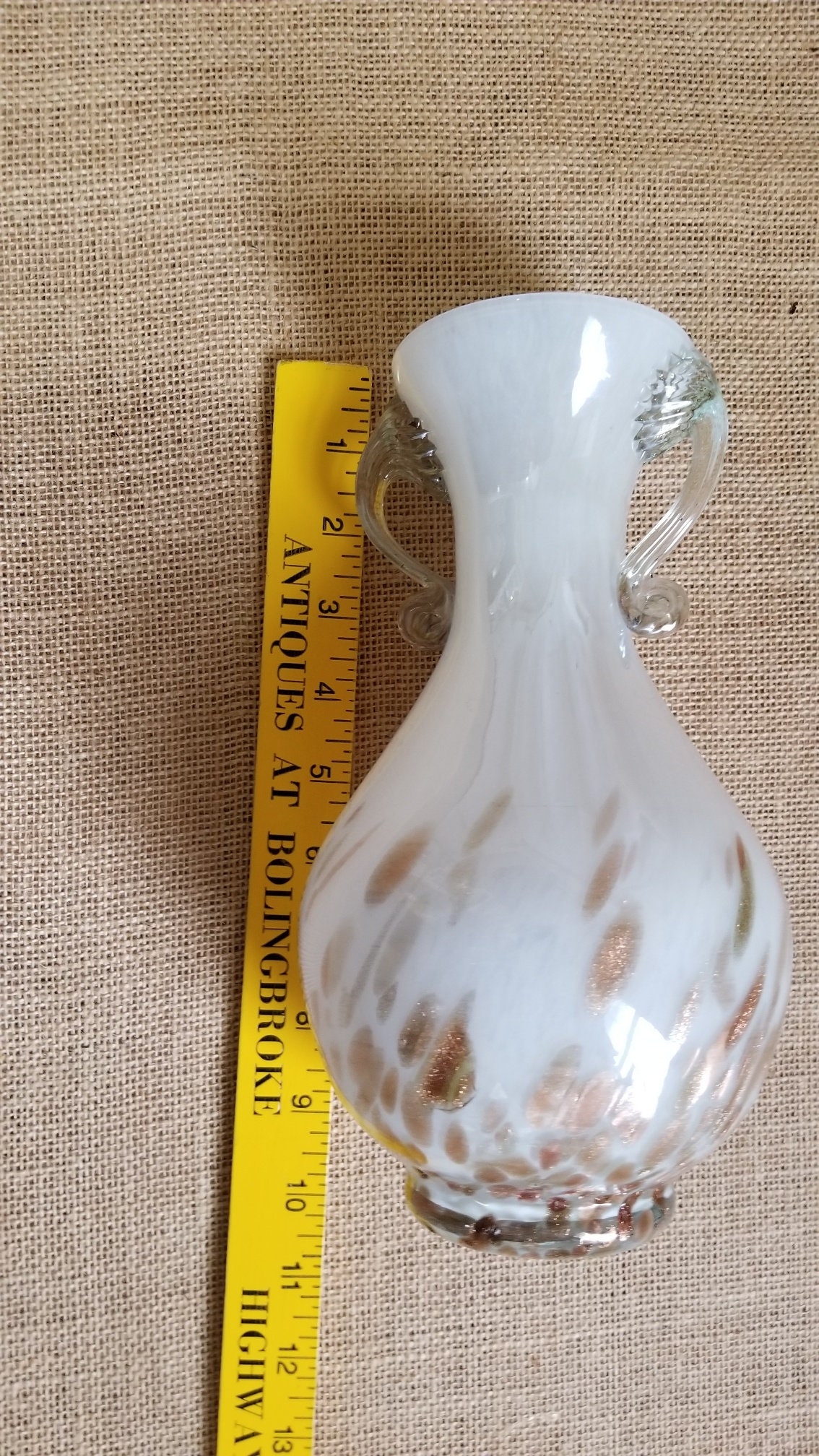 Jarrón de cristal estilo Murano Etsy