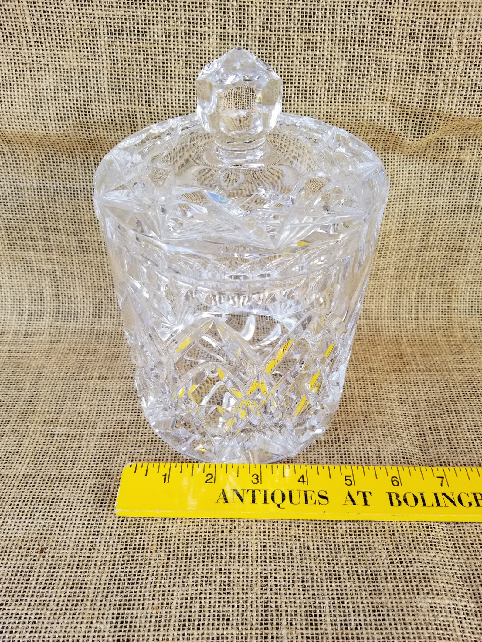 Crystal Candy Jar with Lid Crystal Biscuit Jar Crystal Etsy
