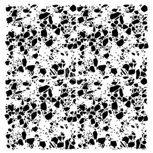 Posh Chalk Stencil Polished Concrete 50x50cm