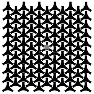 Posh Chalk Stencil Geo Weave 50x50cm