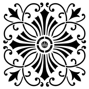 Posh Chalk Stencil Posh Cross 50x50cm