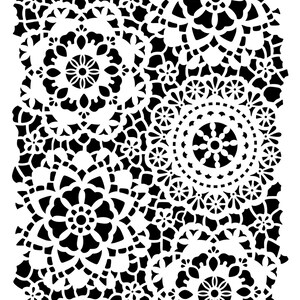 Posh Chalk Stencil Posh Hippy Lace 120x80cm