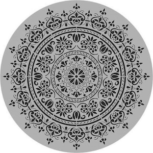Posh Chalk Stencil WoodUMandala 40x40cm