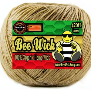 Organic 1/1.5/2mm Hive Hemp Wick Roll Bees Waxed Hemp Twine Cord Line  Cigarette Lighter Candle Craft Free Shipping Alternative - Cords -  AliExpress