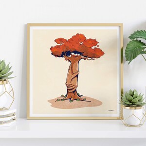 Plakat, Poster, Karte, Kunstdruck: Together we grow. Gedruckt auf festem Baumwollpapier mit tollen Farben.