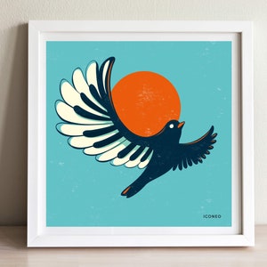 Music is in the air / print / card / poster / Illustration by ICONEO