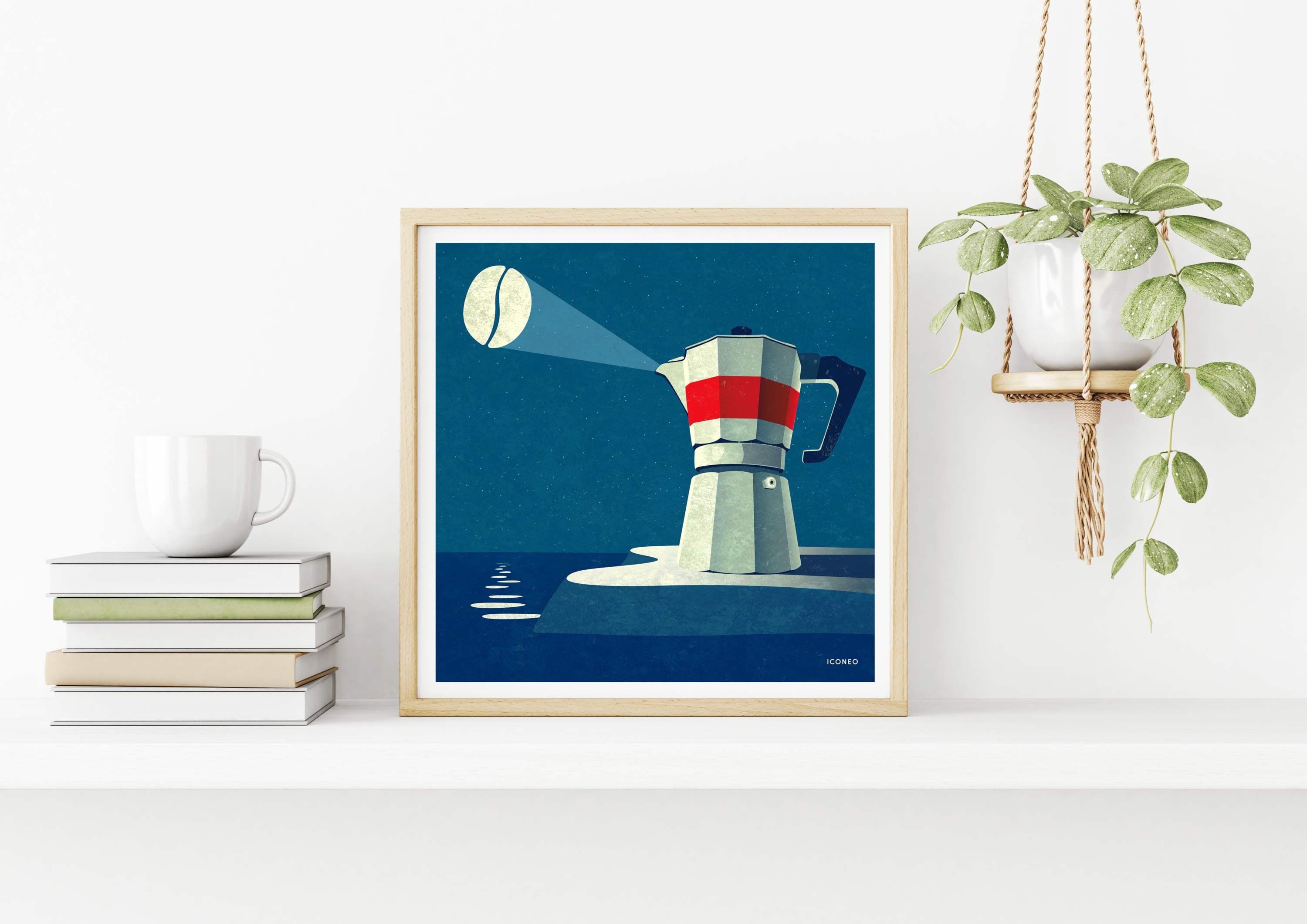 Poster / Art Print Bialetti Coffee Lighthouse With Coffee