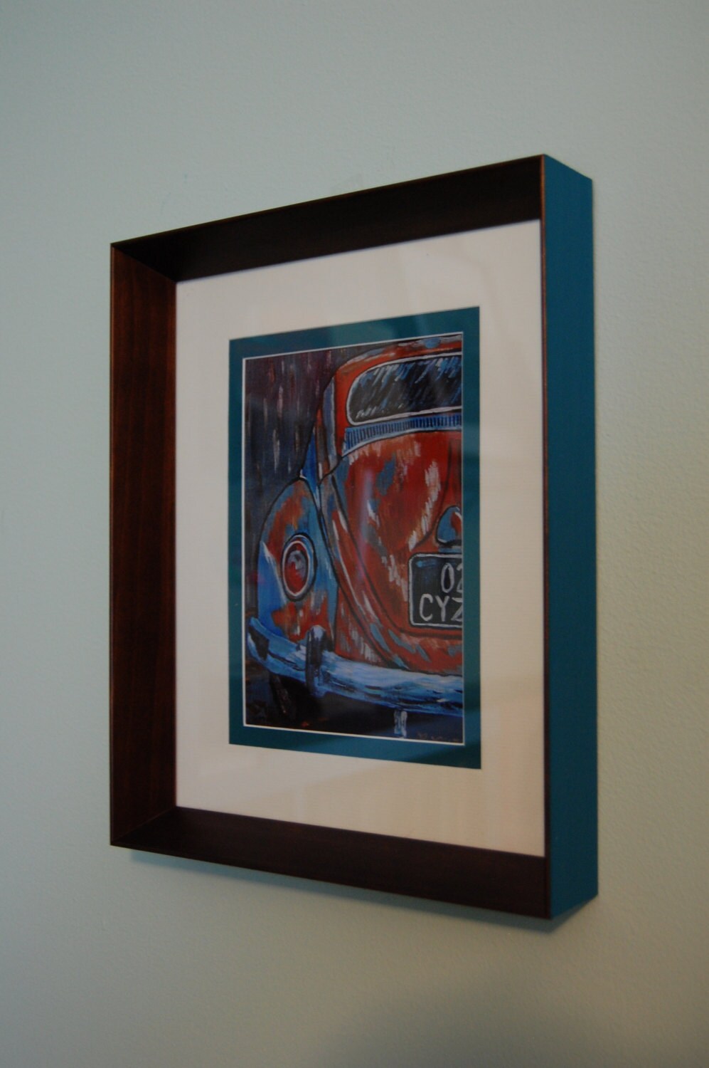 Framed Print VW Beetle Etsy
