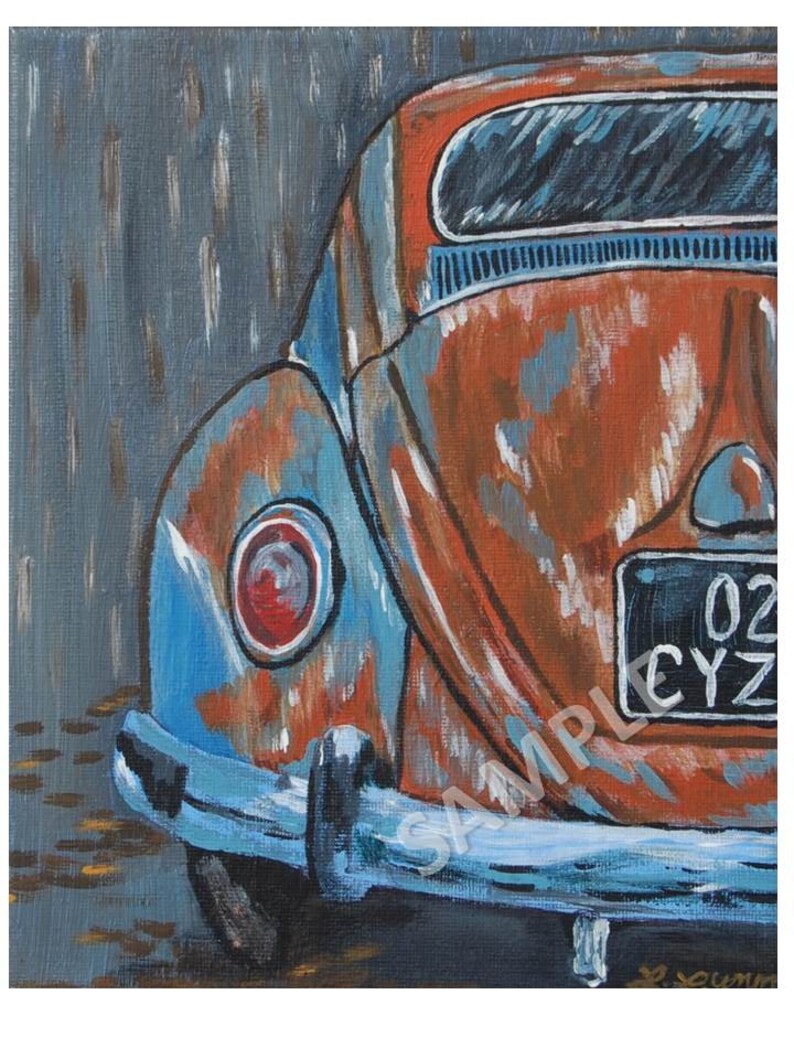 Framed Print VW Beetle Etsy