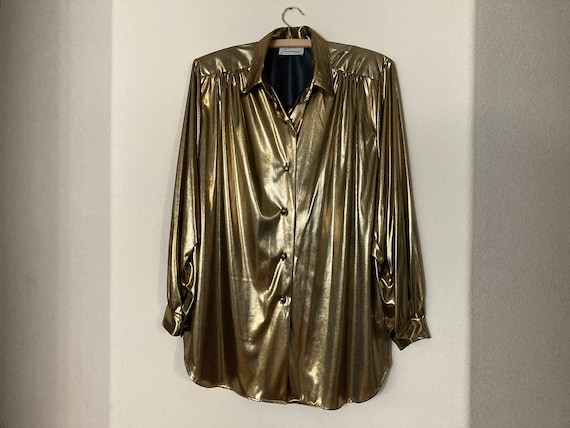 Gold Disco Era Blouse