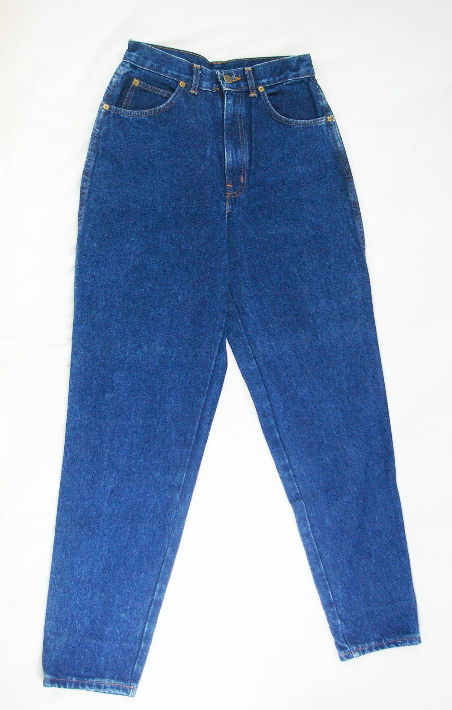 High Waist Blue Jeans 80's // Chic Jeans High Rise // | Etsy