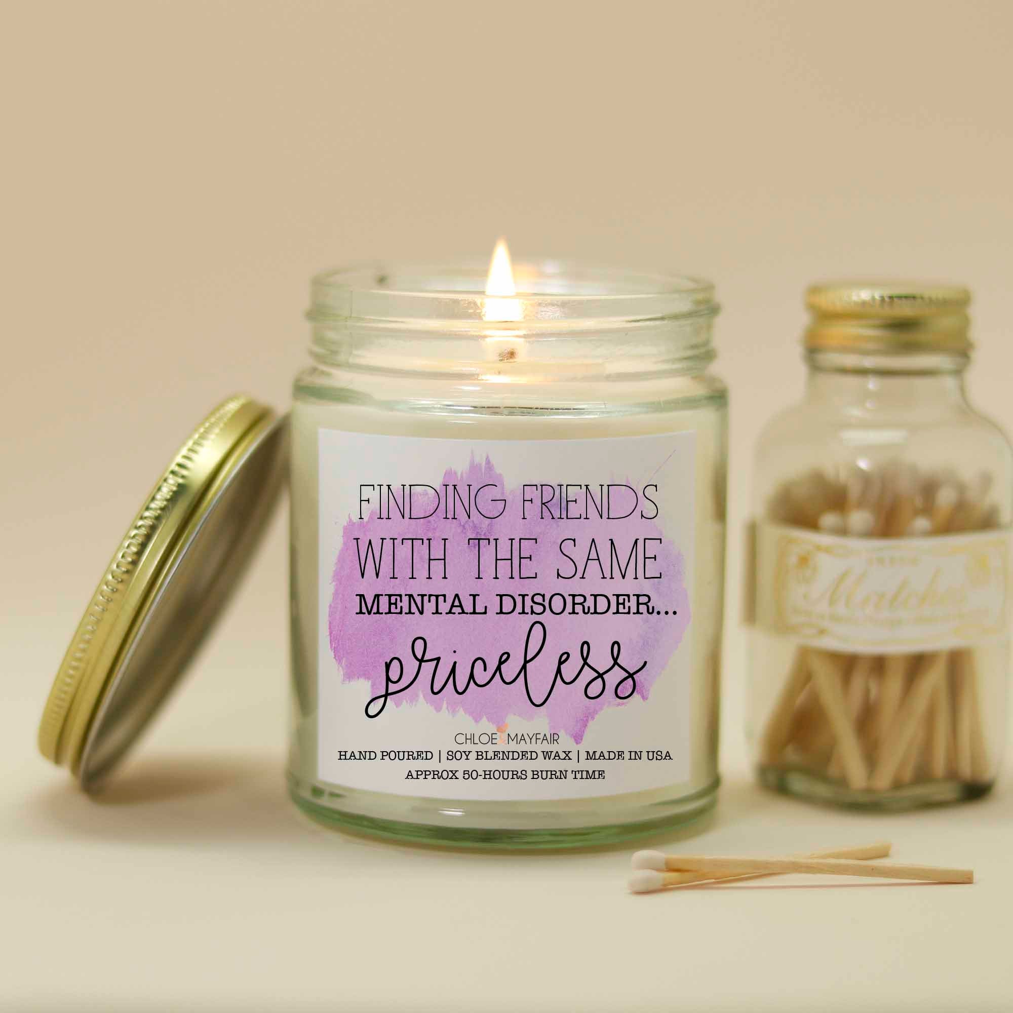 Friendship Candle Funny Friendship Candles Friend Candle Etsy