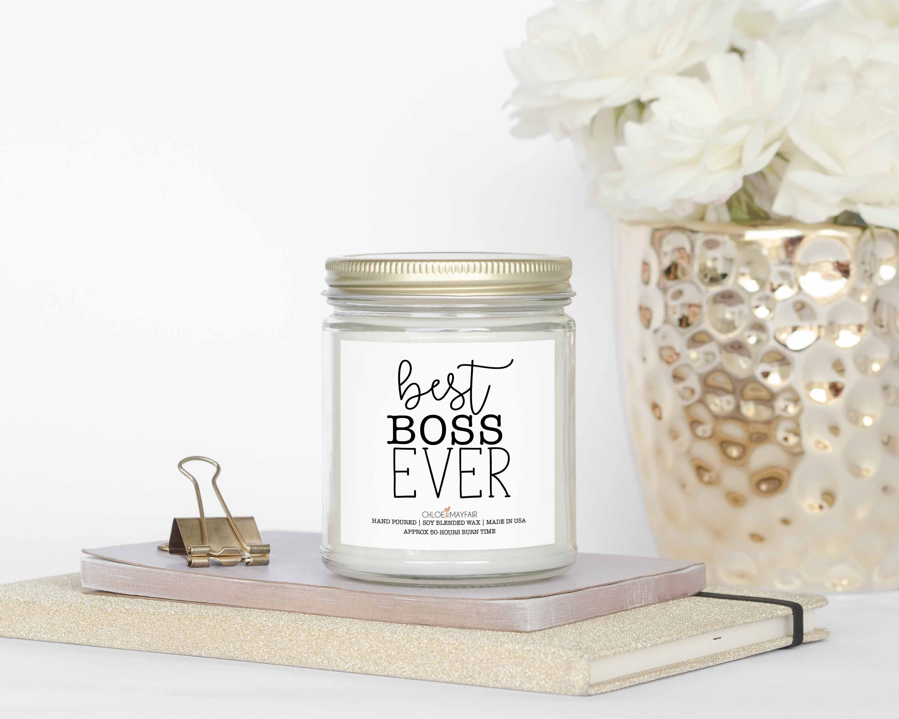 Best Boss Ever Candle Girlboss Candle Boss Gift Boss Etsy