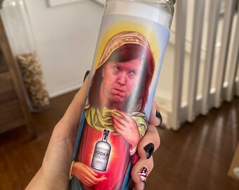 Meredith Palmer Vela de oración divertida, Vela de oración de oficina, Vela religiosa divertida, Kate Flannery