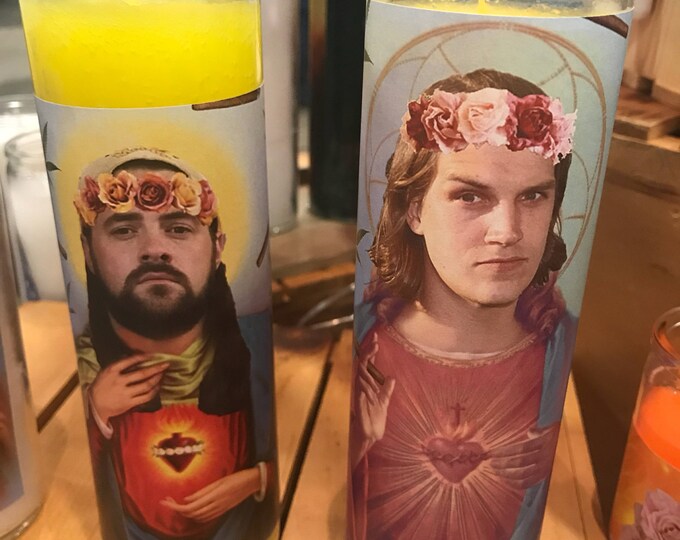 Jay and Silent Bob Prayer Candles Funny Prayer Candles Joke Etsy